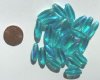 25 17x7mm Turquoise AB Ovals
